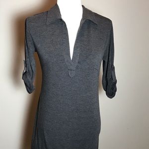 MAX STUDIO Gray polyester and rayon dress